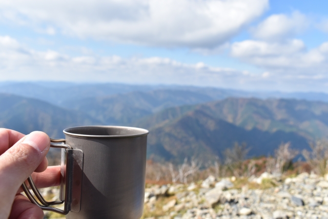 山で飲むコーヒー
