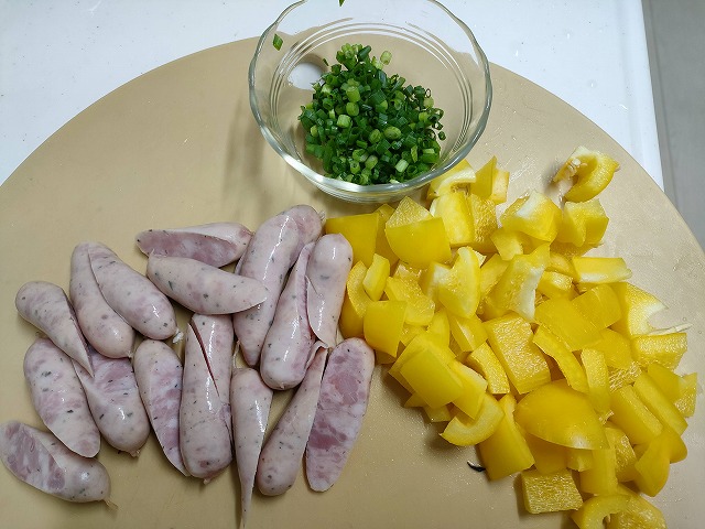野菜とウインナー