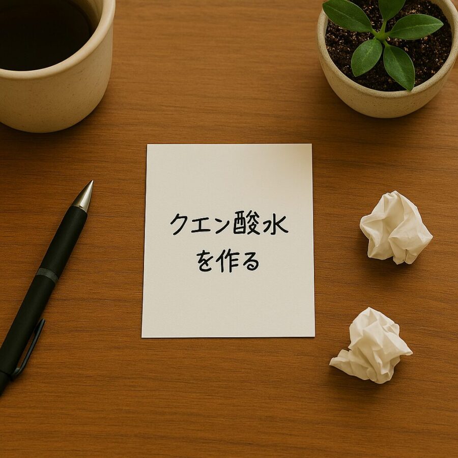 1枚1タスク手書きメモ