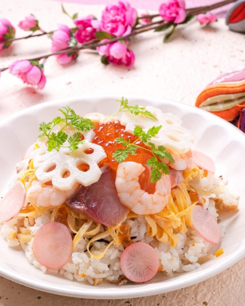 お雛様ごはん散らし寿司