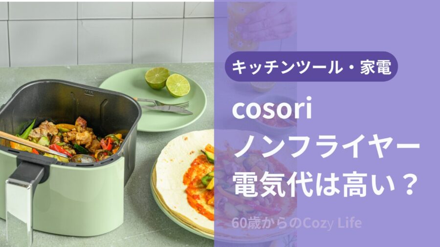 コソリノンフライヤー電気代高い