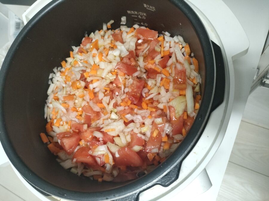 電気圧力鍋で作る無水カレーの材料