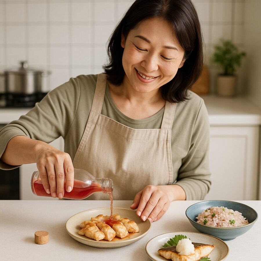 赤梅酢レシピをやさしく活用|毎日の食卓で楽しむ簡単おかず・漬け物・さっぱり副菜アイデア