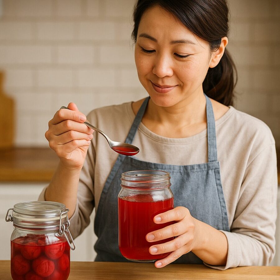 赤梅酢レシピをやさしく活用|毎日の食卓で楽しむ簡単おかず・漬け物・さっぱり副菜アイデア